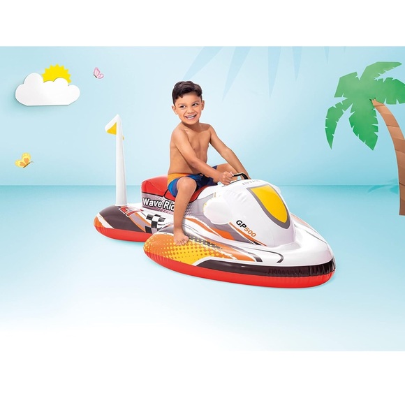 Intex Ride-On Wave Rider Inflatable Pool Float 46" X 30 1/2 Age 3+ - Picture 4 of 9